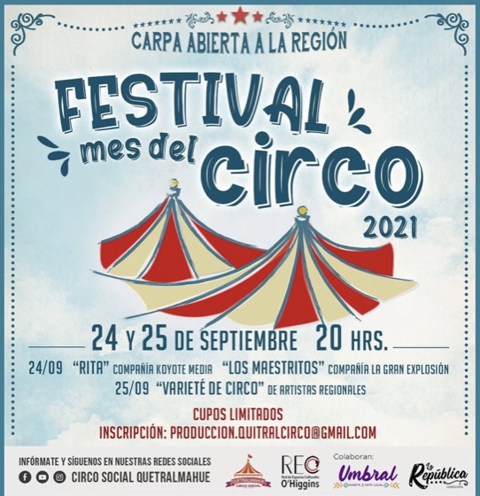 Afiche de la 6ª edición, 2021: «Carpa abierta a la región».
