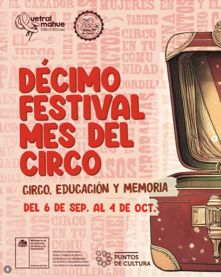 Afiche de la 10ª edición, 2025: «Circo, educación y memoria».